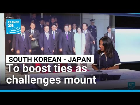 YouTube video thumbnail:  South Korean and Japanase Leaders Agree to Step up Cooperation