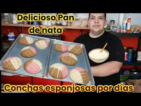 Delicioso pan de nata conchas esponjosas por días