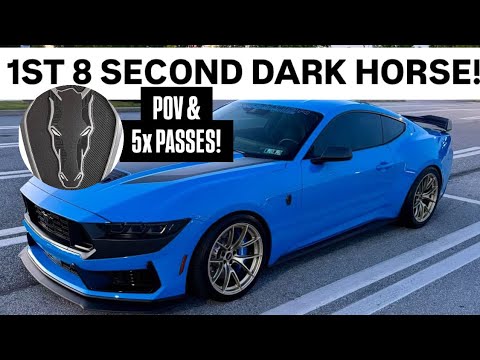 Violent POV! 1ST 8 Second 1/4 MILE 2024 Mustang DARK HORSE!