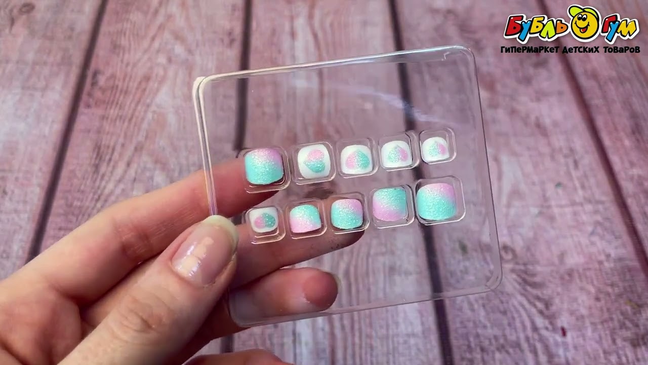 Набор накладных ногтей LUKKY Акварель для педикюра  - видео