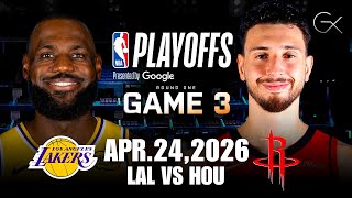 LAKERS VS ROCKETS | LIVE NBA PLAYOFFS Game 3 Play-By-Play Reaction & Scoreboard