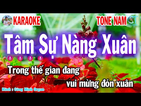 Karaoke Nhạc Tết Tone Nam Tâm Sự Nàng Xuân