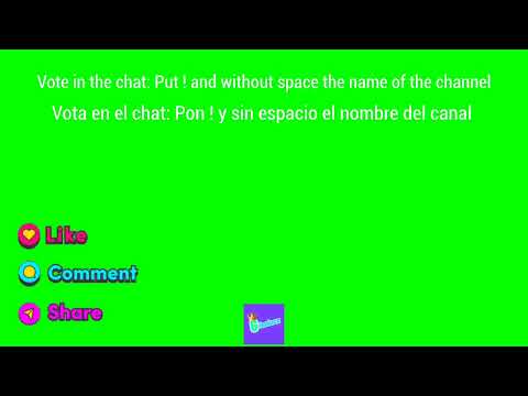 PANTALLA VERDE DE 20 MINS = VE A VOTAR CANALES!! FARRUKO, PEWDIEPIE, MRBEAST, BADBUNNY, FERNANFLOO +