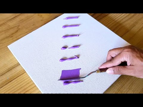 Easy Acrylic Painting Technique / Textured Abstract Painting / Step By Step