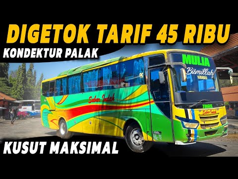 "KONDEKTUR RASA PREMAN ‼️ KUSUT DIGETOK TARIF 45 RIBU 🔥" | Trip Report Kusut Bus Sabar Indah Ambulu