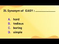 Synonyms and Their Meanings