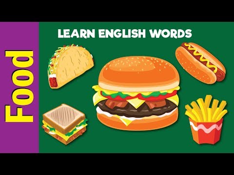 Learn Food Vocabulary | Video Flash Cards | ESL for Kids | Fun Kids English - YouTube