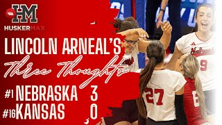 Lincoln Arneal's Three Thoughts on Nebraska's Sweep of Kansas