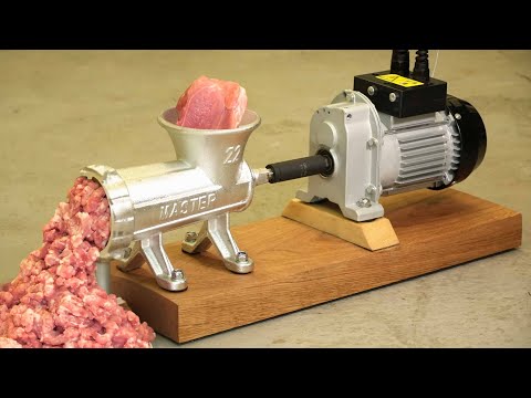 Homemade BUDGET Electric MEAT GRINDER !?