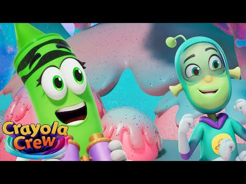 Aliens, SLime and MORE! | Crayola Crew Fun & Imaginative Cartoons for Kids