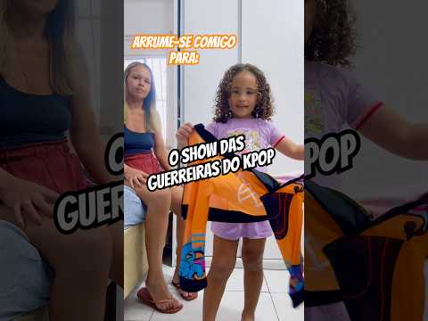 Arrume-se comigo show das guerreiras do kpop #izadoralima #shorts #humor #arrumesecomigo