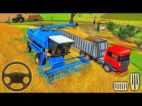 Harvester Tractor Farming Simulator 2025 - Real Tractor Driving - Android Gameplay