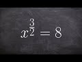 Solving Equations with Fractional Exponents