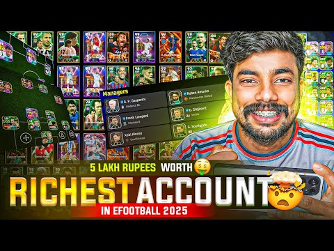 RICHEST ACCOUNT IN EFOOTBALL 2025🔥 || അക്കൗണ്ട് കണ്ടു കിളി പോയി🤯💥