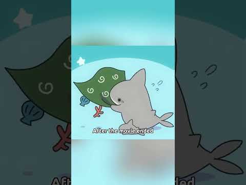 I can't believe even the super cute little shark doesn't like to eat beans#anime #shorts #foryou