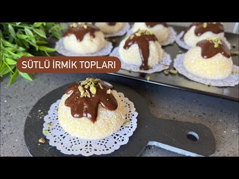 SADECE 3 MALZEME İLE 😍 SÜTLÜ İRMİK TOPLARI 🔺 #sütlütatlılar