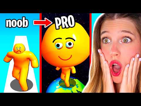 NOOB vs PRO vs HACKER en SIMULADOR RARO de CABEZA SLIME!! (Slime Head Run)