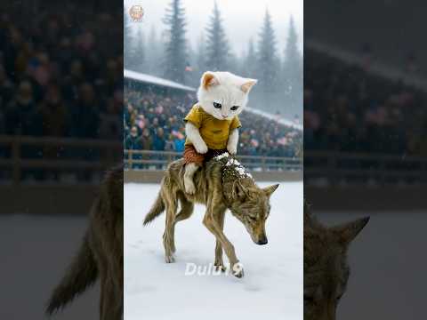 Snow Race: White Kitten & Skinny Wolf Comeback | Inspiring AI Story #dulu19 #inspiringstory