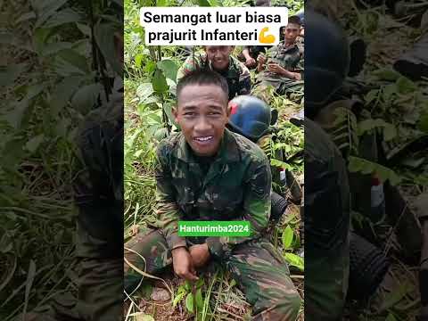 semangat luar biasa prajurit Infanteri💪 #tni #shorts #youtube #subscribe #trending