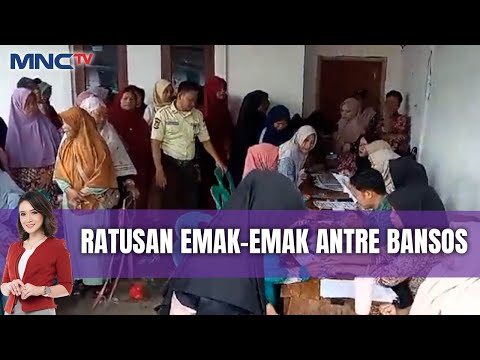 Ratusan Emak-Emak Rela Antre untuk Bansos Rp500 Ribu di Pandeglang, Banten - LIS 10/01