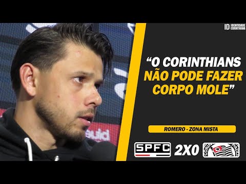 ROMERO SOBRE A POSTURA DO CORINTHIANS EM CLÁSSICO, ATITUDE MEMPHIS E MAIS....