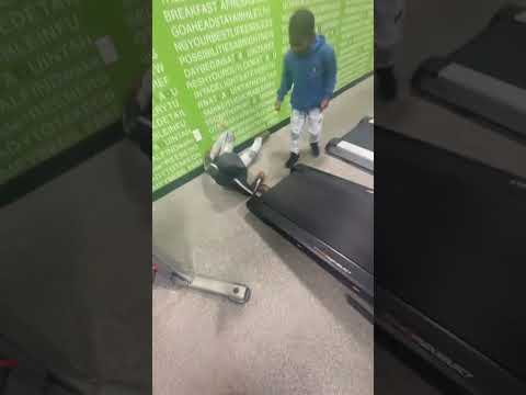 All he wanted to do was work out