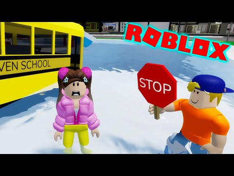 Roblox Ellie vs Jimmy Late for School Bus at Brookhaven High