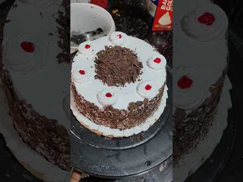 black forest cake ๐ #newmusic #cake #cakedecoration #cakedesign #youtubeshorts #shorts #shortsfeed