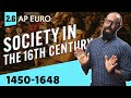 Social Hierarchies and Gender Roles in the 16th Century