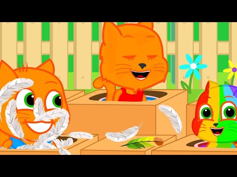 Familia de Gatos - EL SEXTO SENTIDO 👁️‍🗨️🔮😲 Dibujos Animados Para Niños 4K