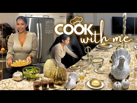 🦃 Cuisine avec moi pour THANKSGIVING ! Repas + DÉCORATION de table ✨