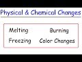 Exploring Physical vs Chemical Changes