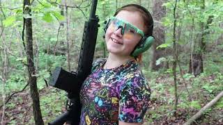 Stump Shooting Competition At Our New Camp