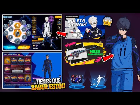 EVENTOS DE LA AGENDA SEMANAL DE FREE FIRE RULETA NAGI PREMIOS GRATIS BLUE LOCK Y MAS NOVEDADES