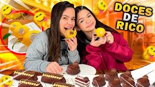 🤑 PROVANDO DOCES de RICO - GOURMET - É mais Beleza ou Sabor?