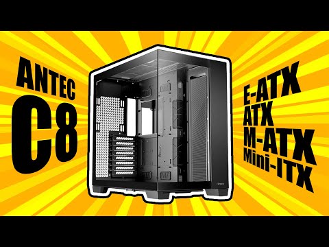 E-ATX, ATX, M-ATX, lo que QUIERAS cabe! Gabinete ANTEC C8 de doble cámara - DrogaDigital