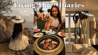 Living Alone Diaries | Toronto Day Trip, Beach Day, Apartment Upgrades & Worship Night