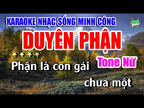 Karaoke Nhạc Sống Tone Nữ Dễ Hát | Chọn Lọc Nhạc Trữ Tình BOLERO – DUYÊN PHẬN