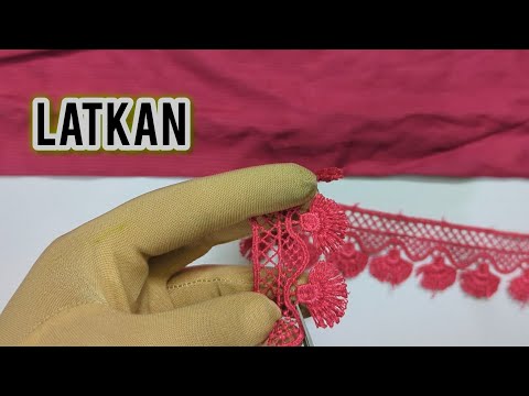 Beautiful and easy way to make latkan with lace  | latkan ideas for dubatta ,neck and Daman design