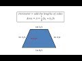 Trapezoid Area and Perimeter Concepts