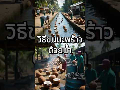 ขนมะพร้าวไม่ง้อคน!น้ำพาไป เนื้อทำกิน เปลือกทำถ่าน #เกร็ดความรู้ #สาระน่ารู้ #แปลกแต่จริง #เก็บมะร้าว