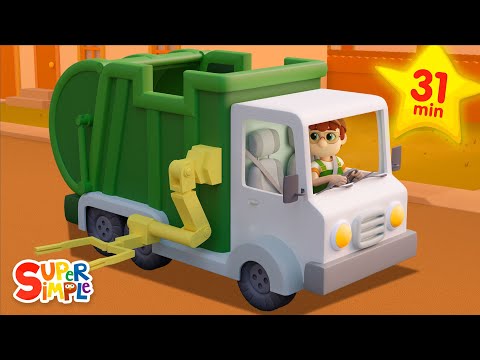 I Love My Garbage Truck | Vehicles Songs For Kids! | Super Simple Songs