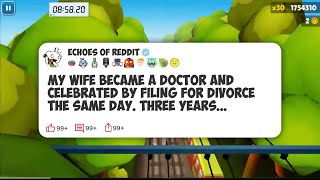 My wife became a doctor and celebrated by filing for divorce the same day. Three years #reddit 