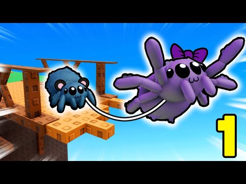¡SOMOS ARAÑAS en ROBLOX! JUGAMOS por PRIMERA VEZ a WEBBED