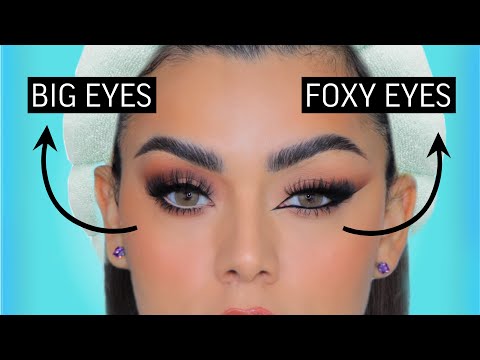 COMO HACER DOS DIFERENTES  ESTILOS DE MAQUILLAJE : BIG EYES vs FOXY EYES.