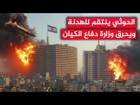 الحوثيون ينتقمون لوقف النار ويحرقون وزارة الدفاع الاسرائيلية بصواريخ ضخمة ونت ياهو يرتجف في الملاجئ