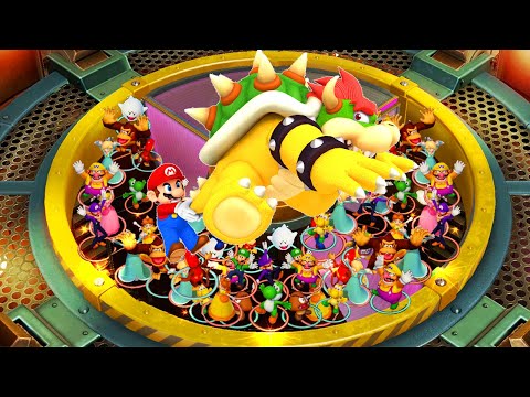 Mario Party Switch - Lucky Team Battles - Mario Brothers vs Bowser Family (Master Difficulty)