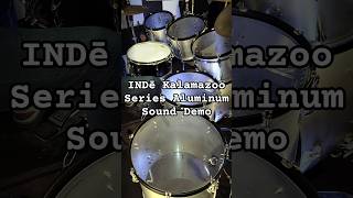 INDē Kalamazoo Series Aluminum 10x7, 12x8, 13x9, 14x13, 16x15, 22x14, 14x6.5 Flex Tuned Maple snare