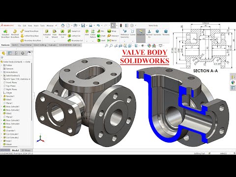 Valve Body Modeling in SolidWorks | SolidWorks Tutorial