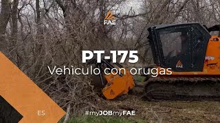 Vídeo - FAE PT-175 - El vehículo con orugas con trituradora forestal 140/U mientras trabaja en Nebraska, USA